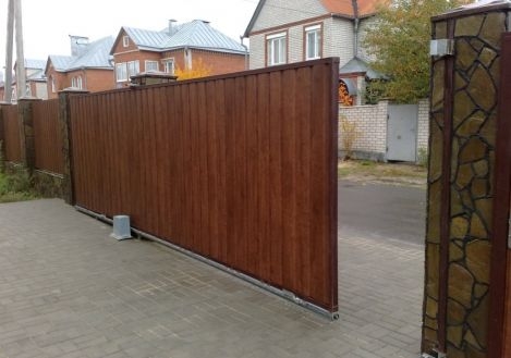 изготовление откатных ворот